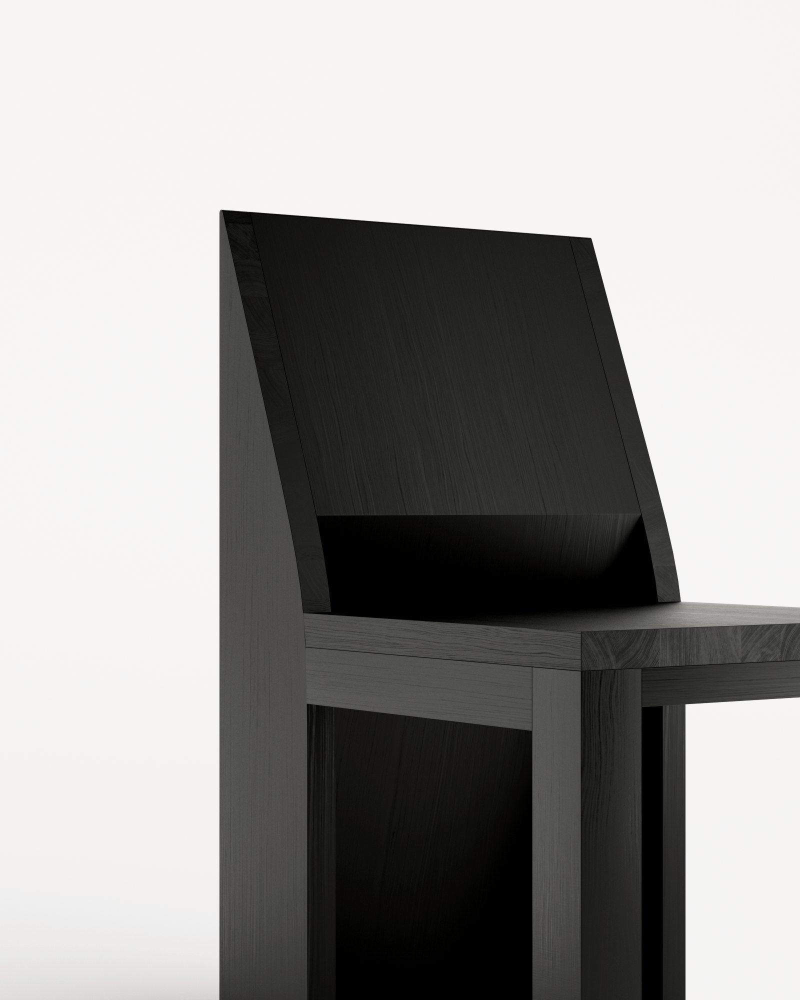 Kursi Chair Black by Sizar Alexis for Monde Singulier