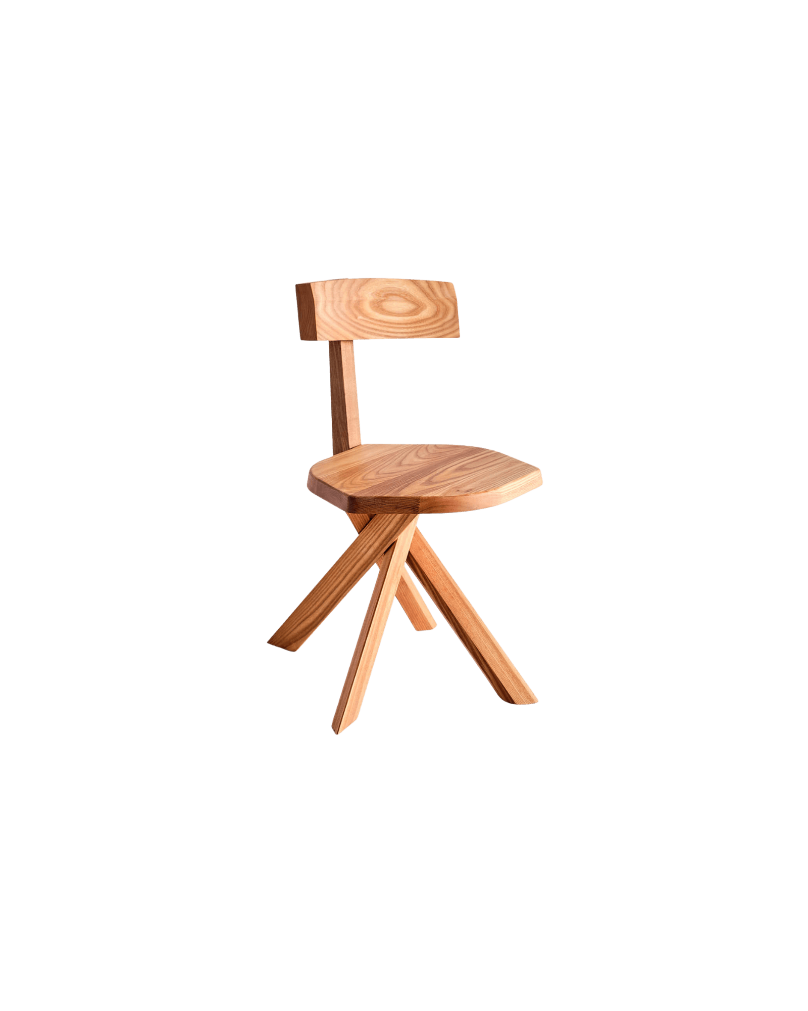S34 Shaped Back Chair - Pierre Chapo - Chapo Création