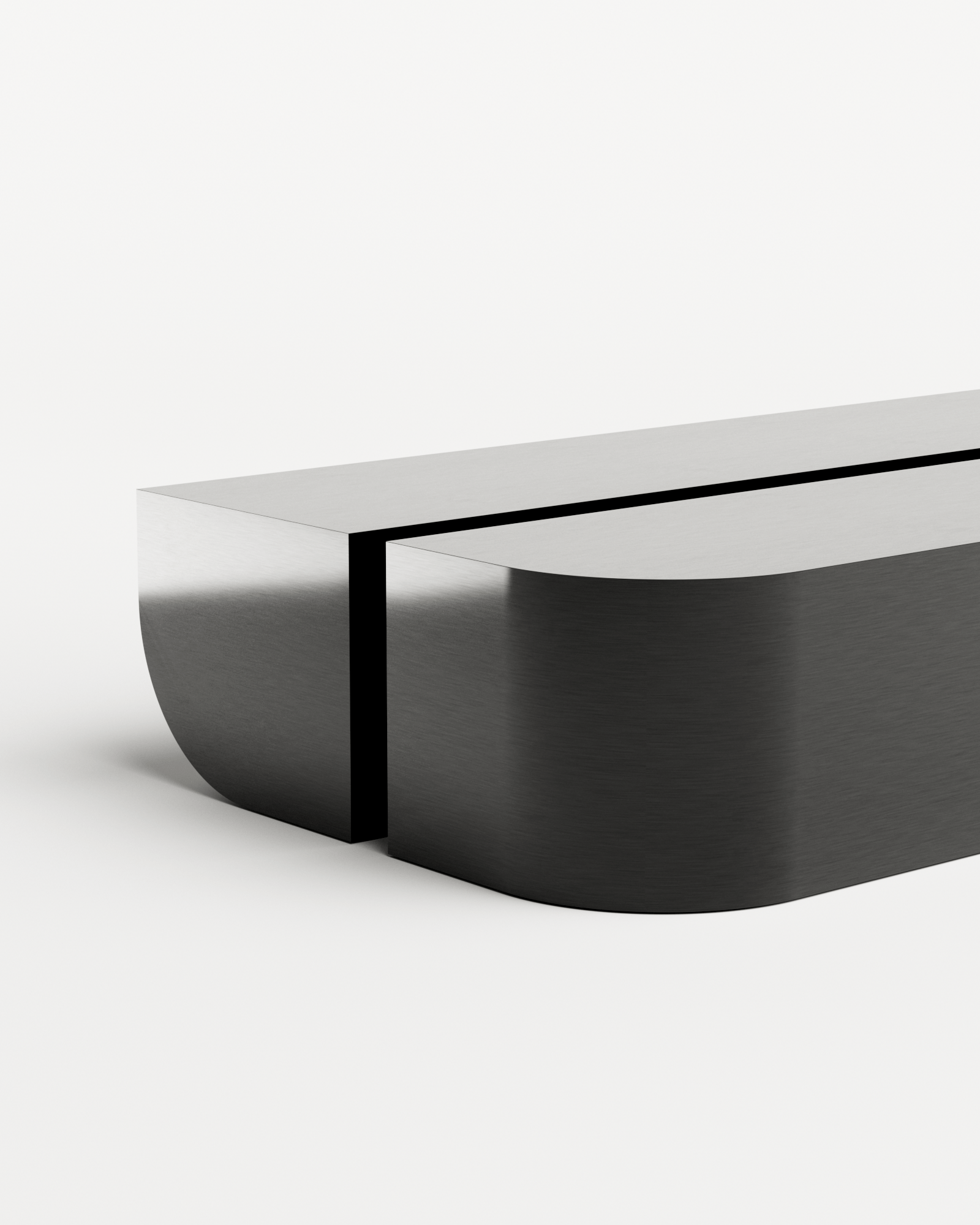 Undum Coffee Table - Black, Undum and Bevel, Hadge 