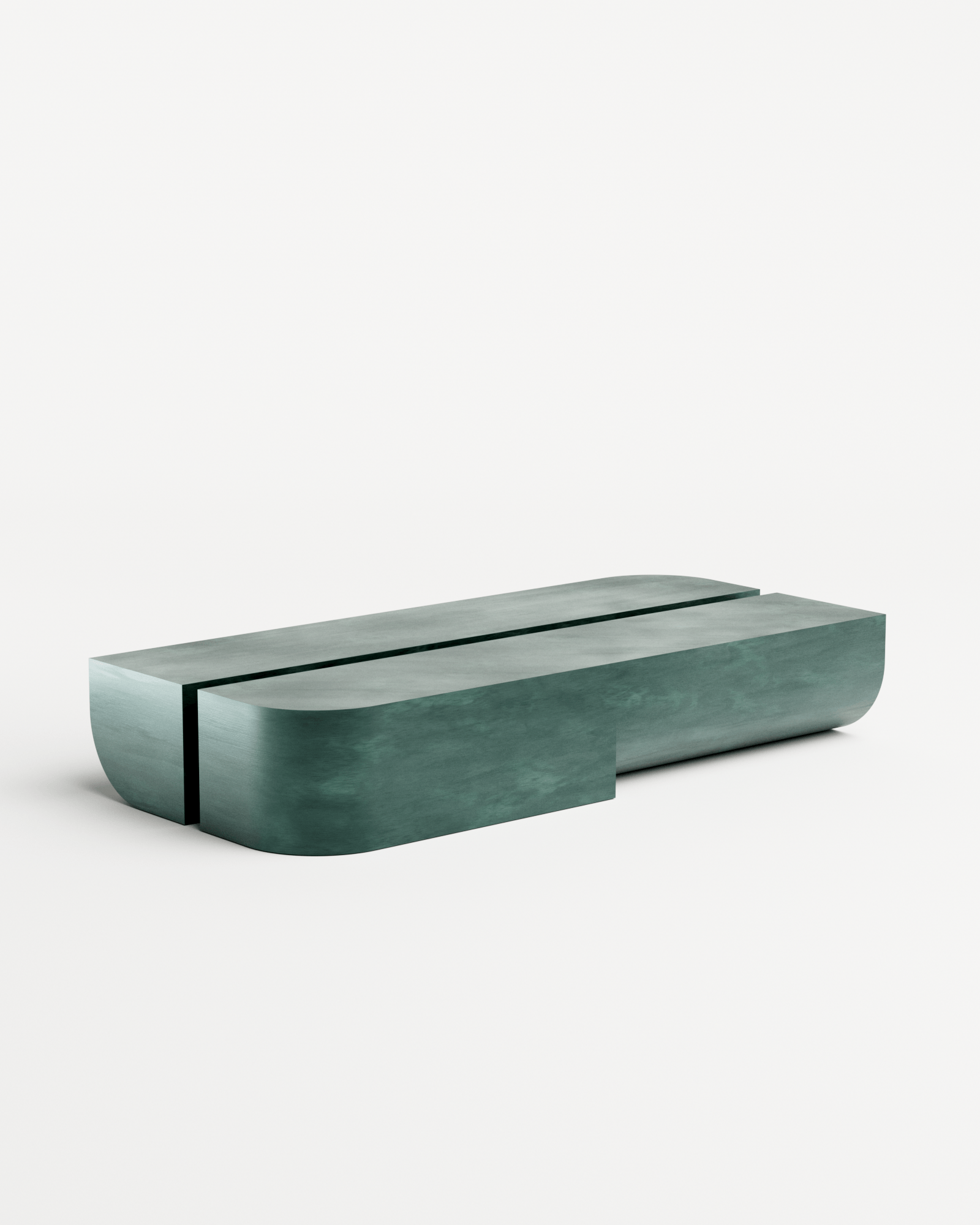 Undum Coffee Table - Green, Undum and Bevel, Hadge 