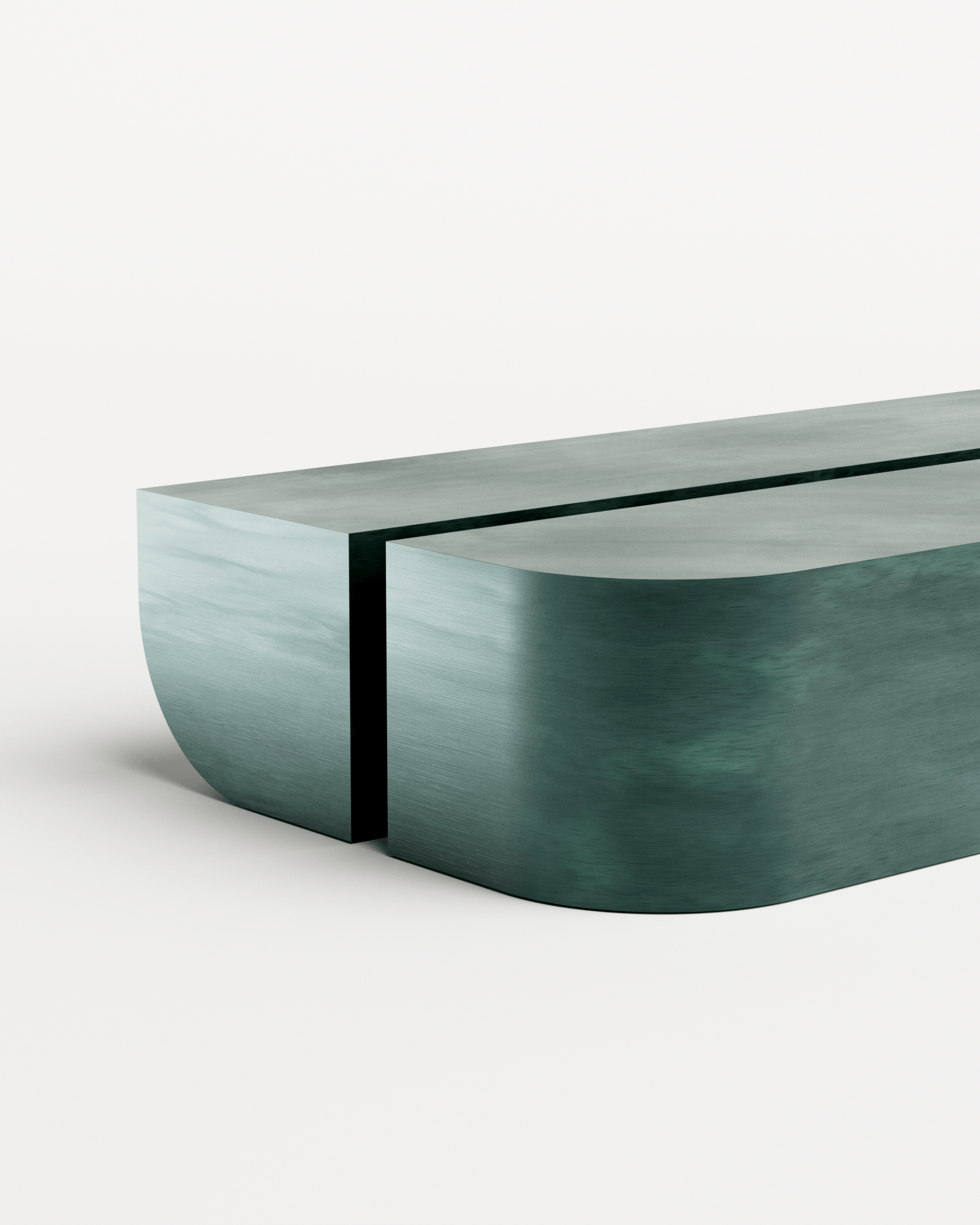 Undum Coffee Table - Green, Undum and Bevel, Hadge 