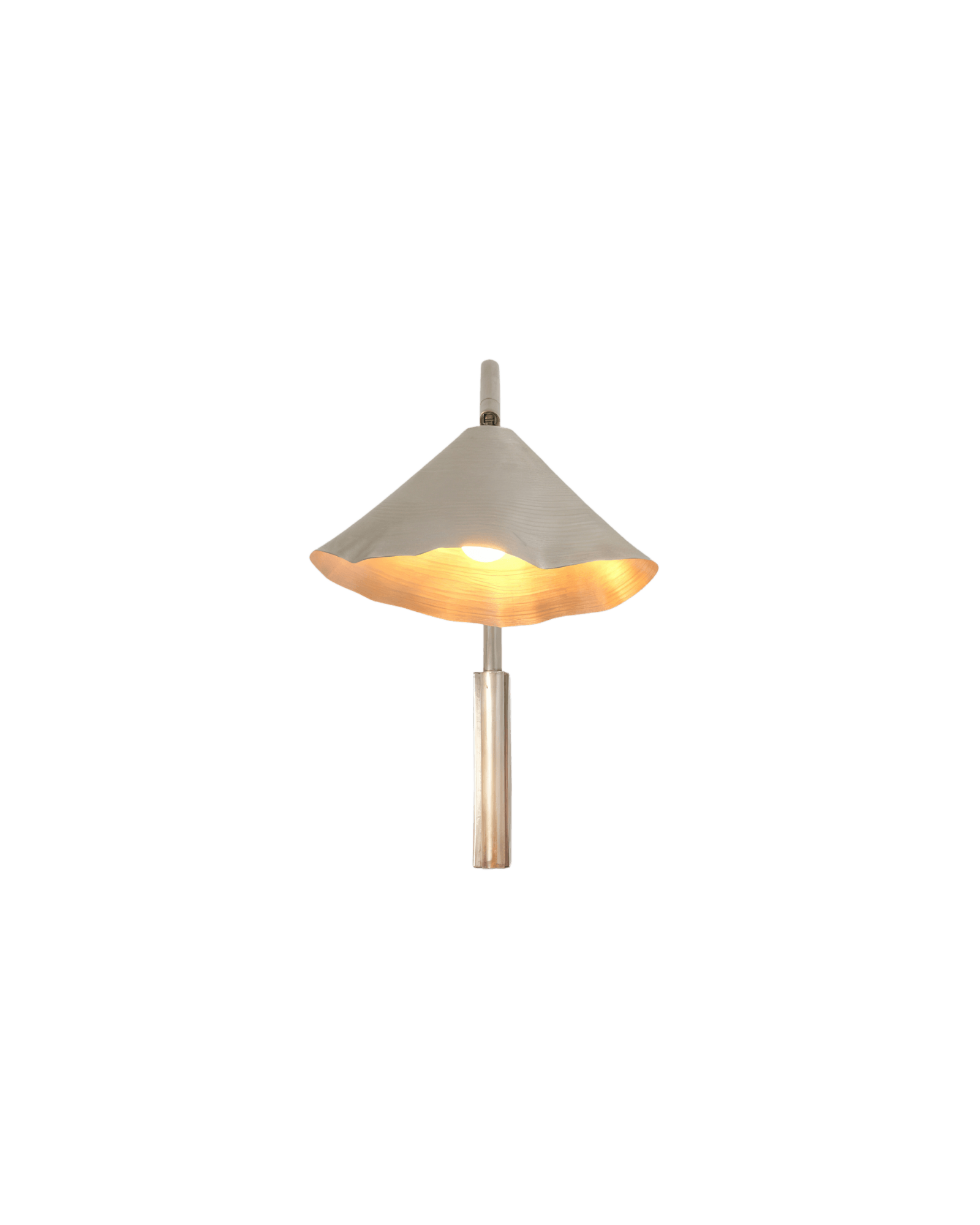 Antica Sconce by OHLA Studio – recycled copper, conical shade with wavy rim, Alcocer collection