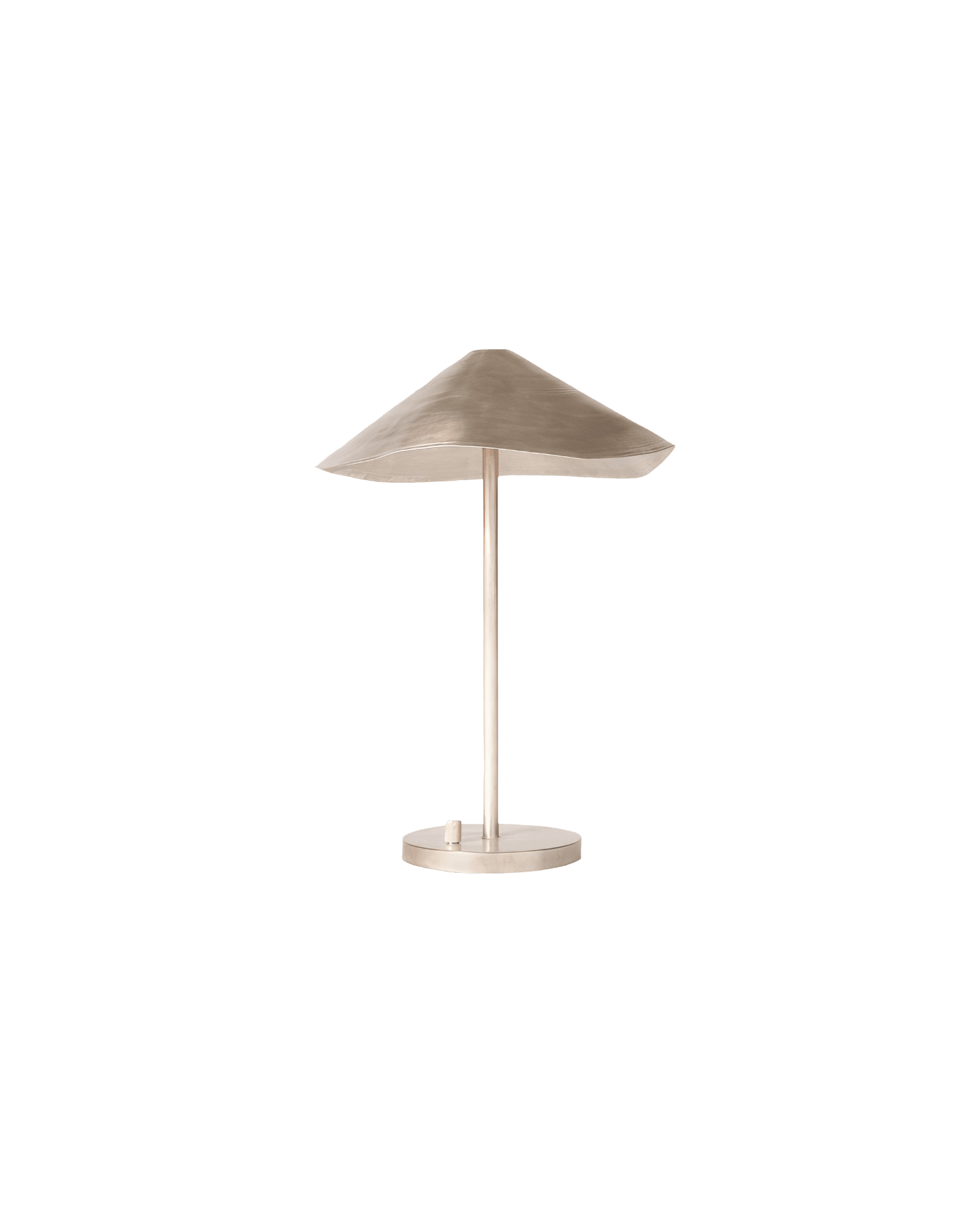 Antica Task Table Lamp by OHLA Studio – recycled copper, shallow conical shade with wavy rim, Alcocer