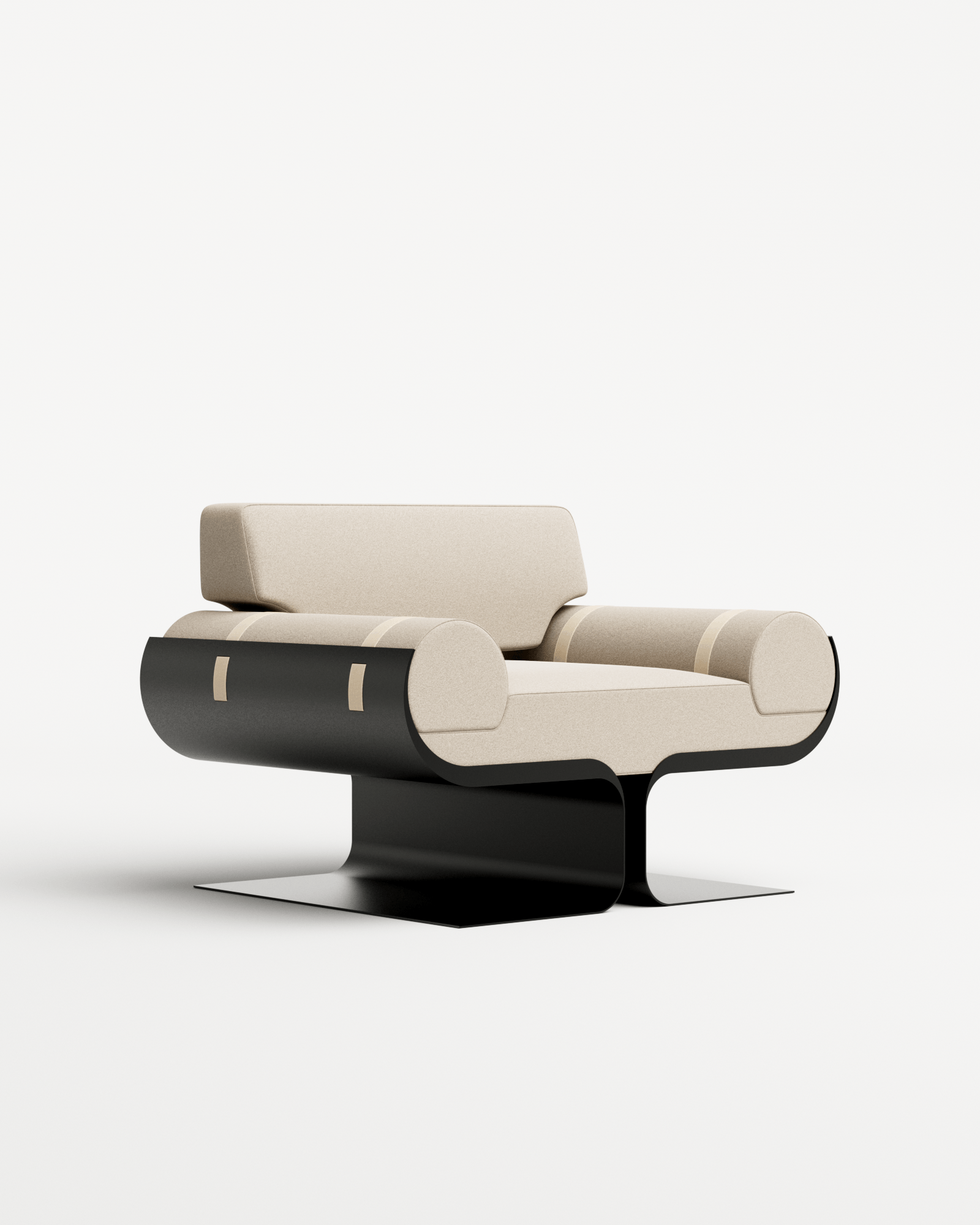 Arès by Roche & Frères, made of Velvet and Strap, Perla version, picture 0