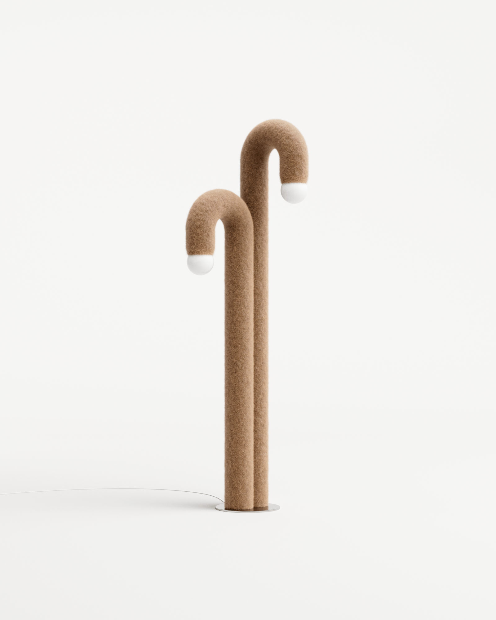 Courbes Alléchantes by Axel Chay, made of Aluminium and Fur, Chamois version, picture 0