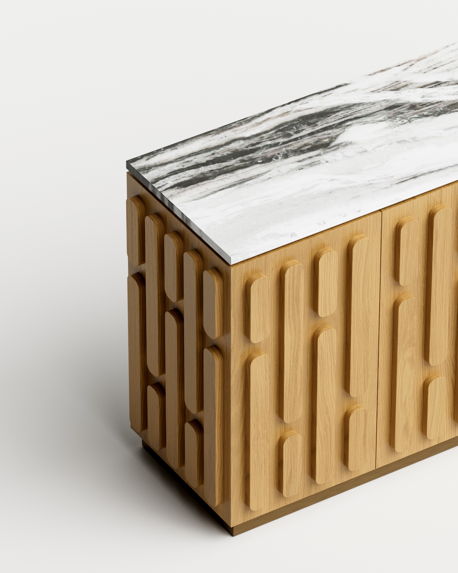 Dolci by Fabrice Juan, made of Wood and Marble, Oak Wood version, picture 5