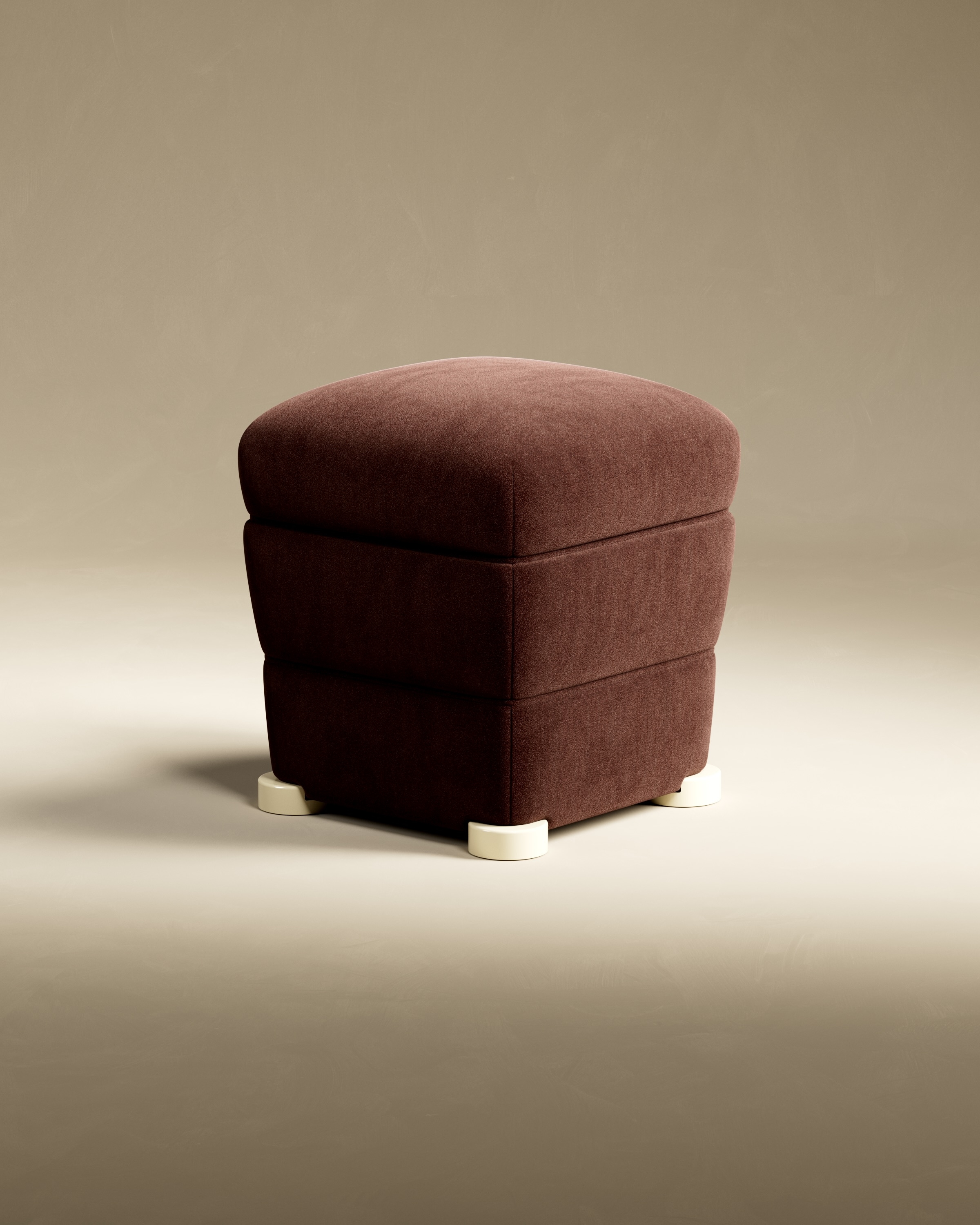 Ec8 by Necchi Architecture, made of Velvet and Wood, Burgundy version, picture 3
