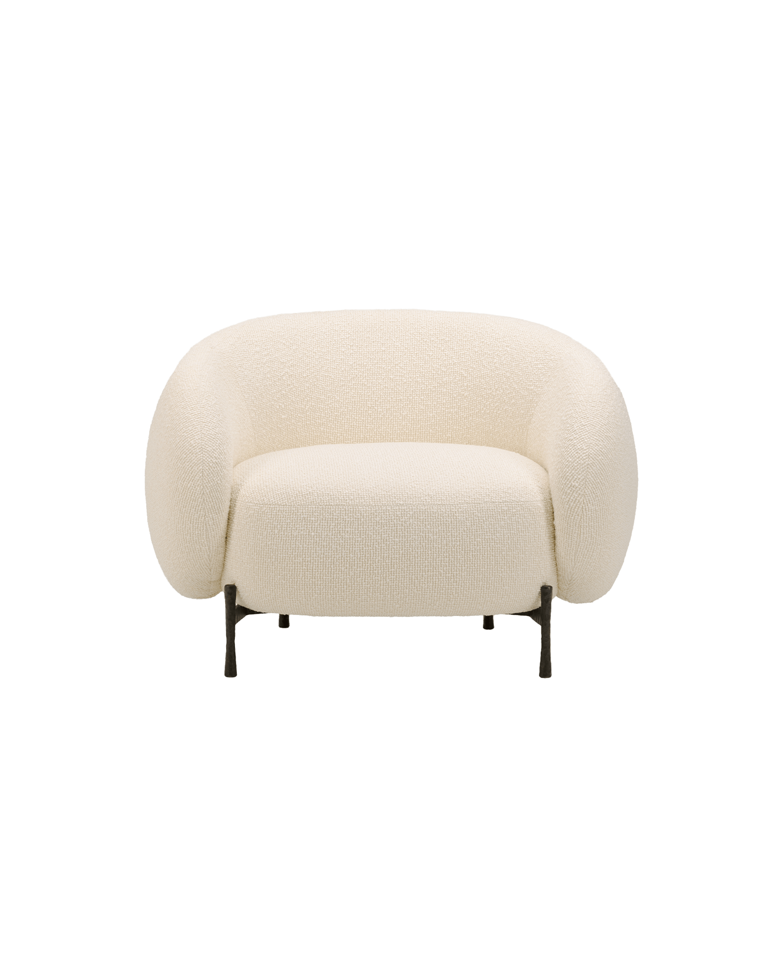 Editions Paolo Ferrari by Studio Paolo Ferrari, made of Upholstery and Metal, COM Price - Off-White Textured Upholstery price on request version, picture 0