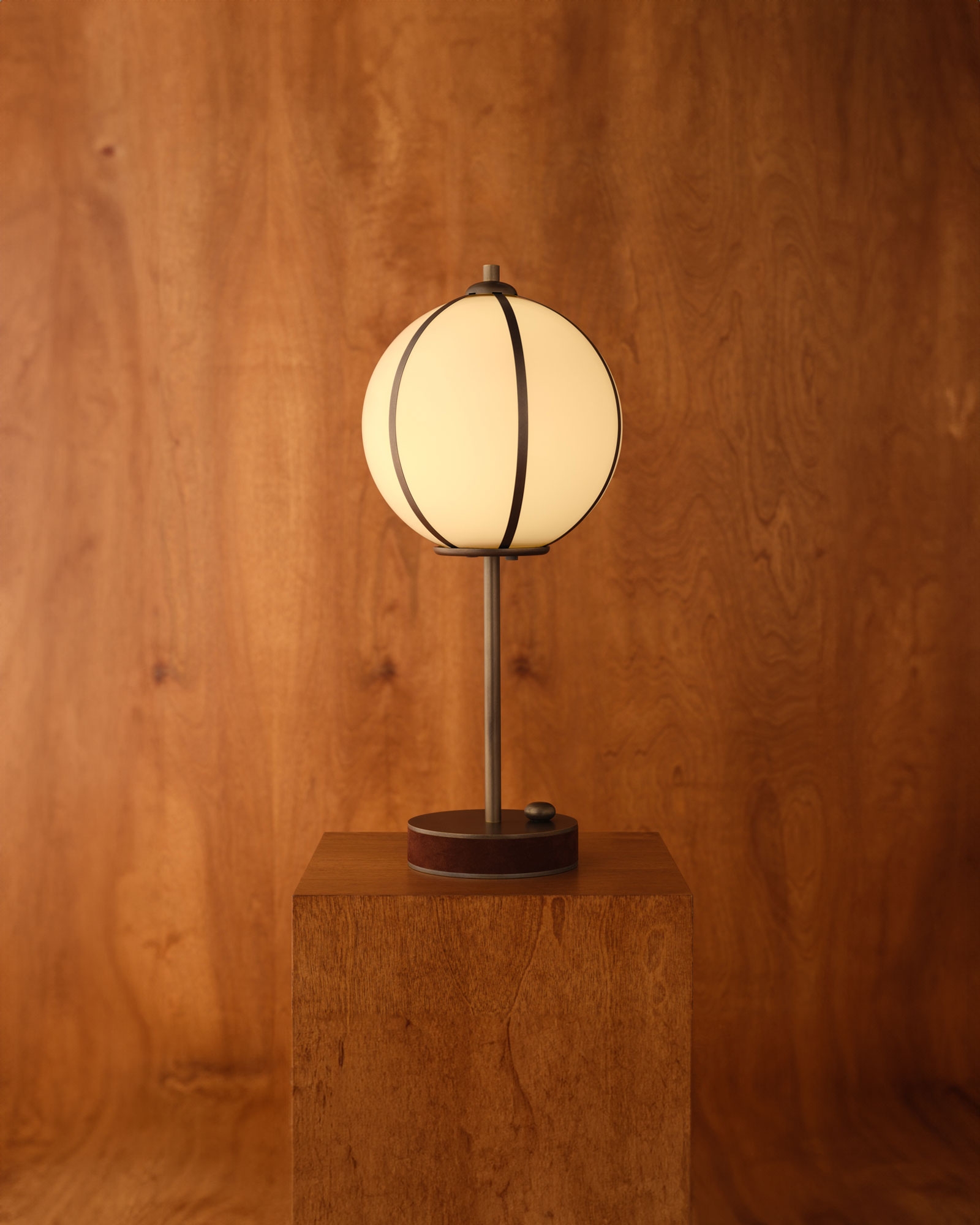 Rib Table Lamp Sphere - Medium, Konekt Collection, Konekt 02
