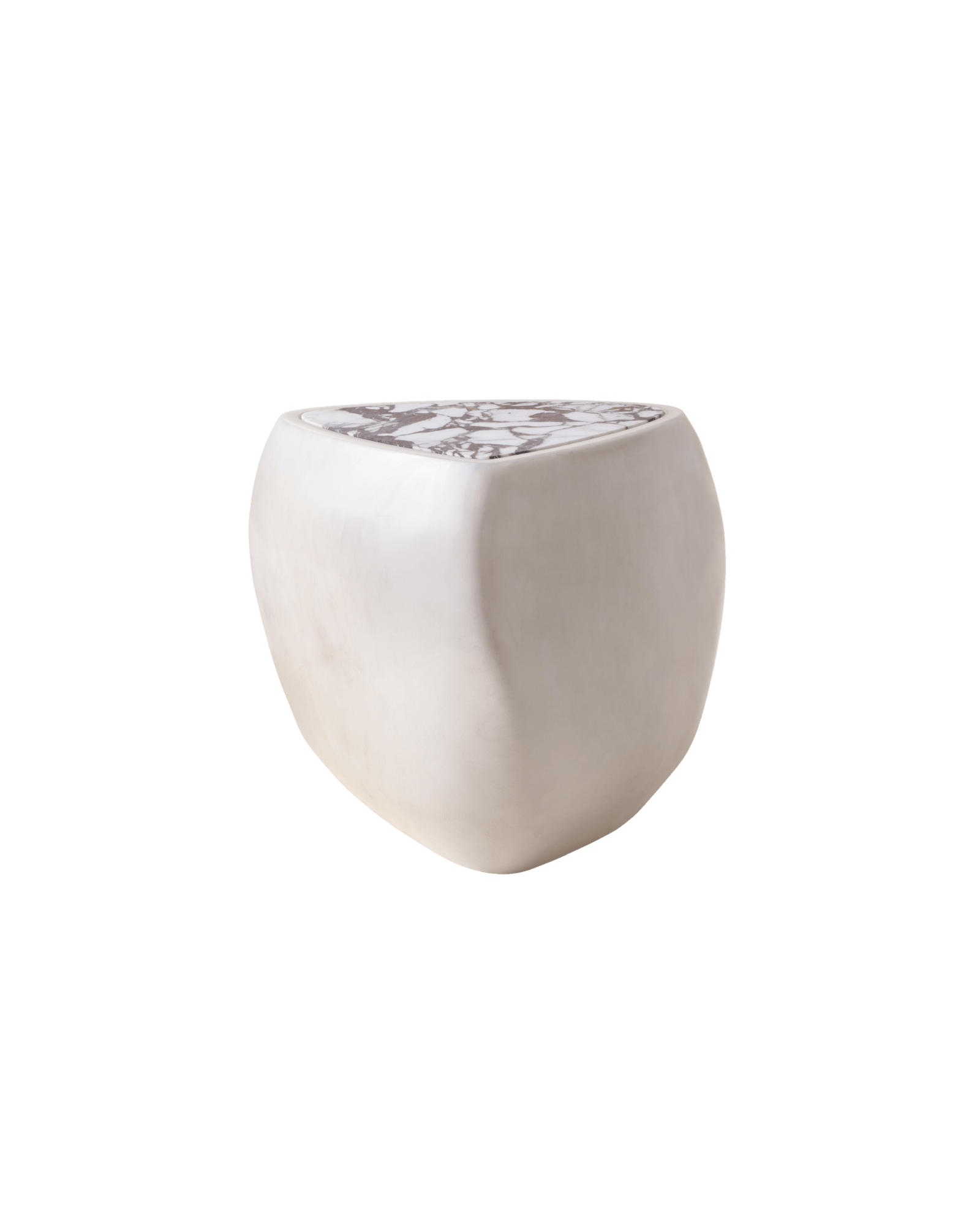 Konekt Collection by Konekt, made of Marble and Fiberglass, Cream High Gloss - Calacatta Viola Marble version, picture 0