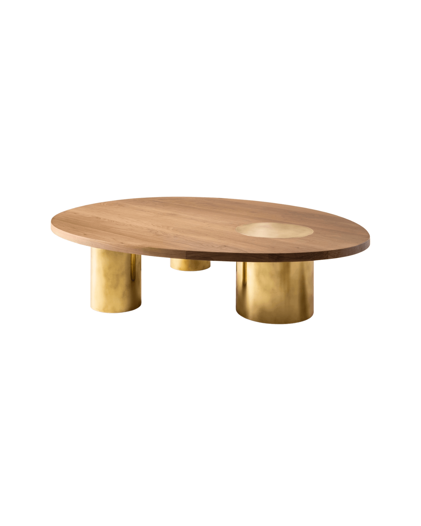 Konekt Collection by Konekt, made of Brass and Wood , Bleached Walnut / Without Dome version, picture 0