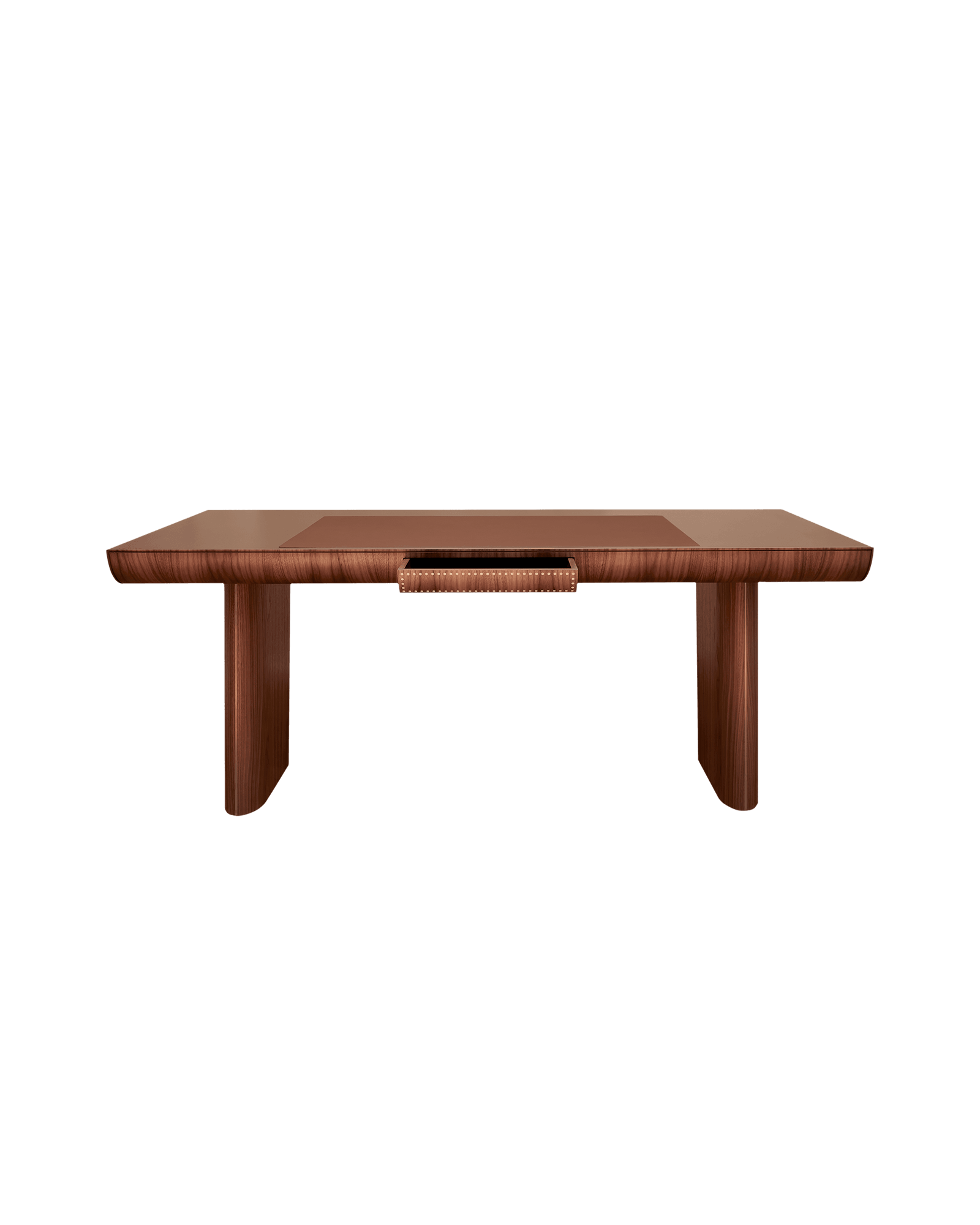 Desk by Tatjana von Stein - leather-top walnut writing desk, Mise en Scène collection