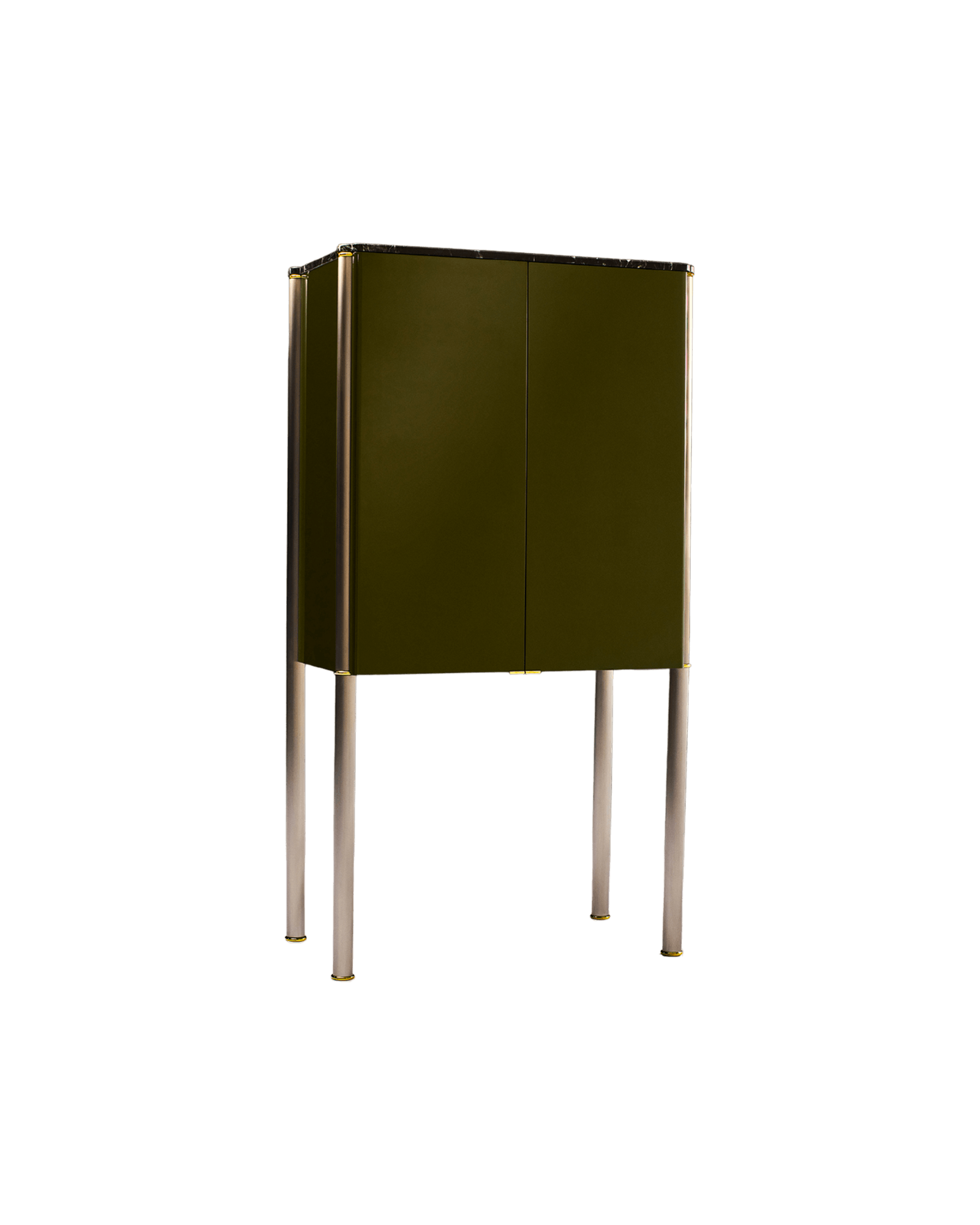 Mise En Scène by Tatjana von Stein, made of Wood and Leather, Green Lacquer version, picture 0