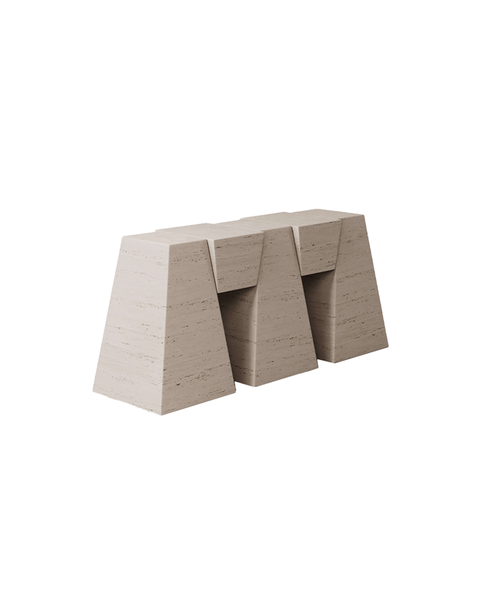 Monolith Collection by Monolith, made of Travertin and , Travertine version, picture 0