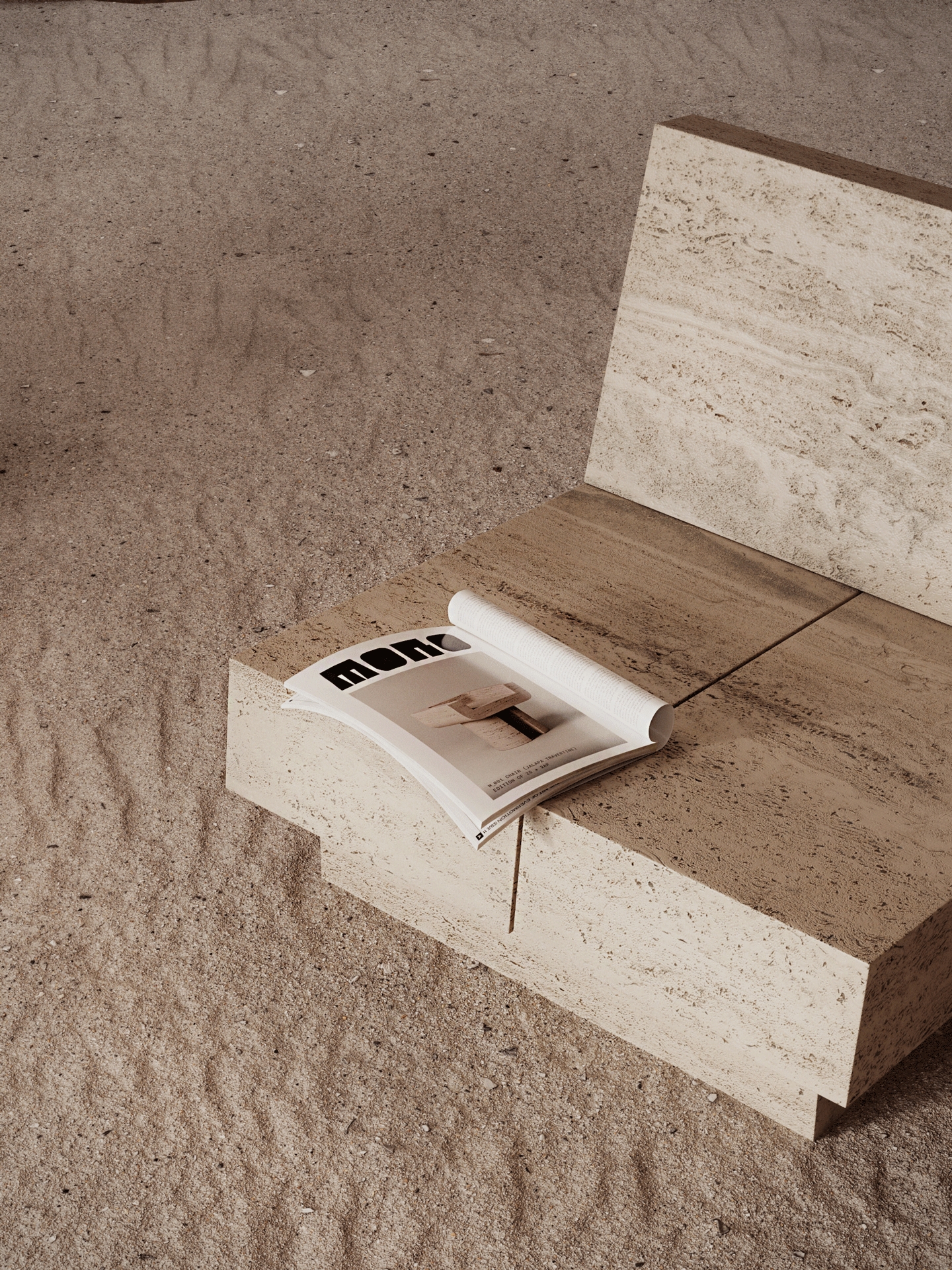 Monolith Collection by Monolith, made of Travertin and , Travertine version, picture 3