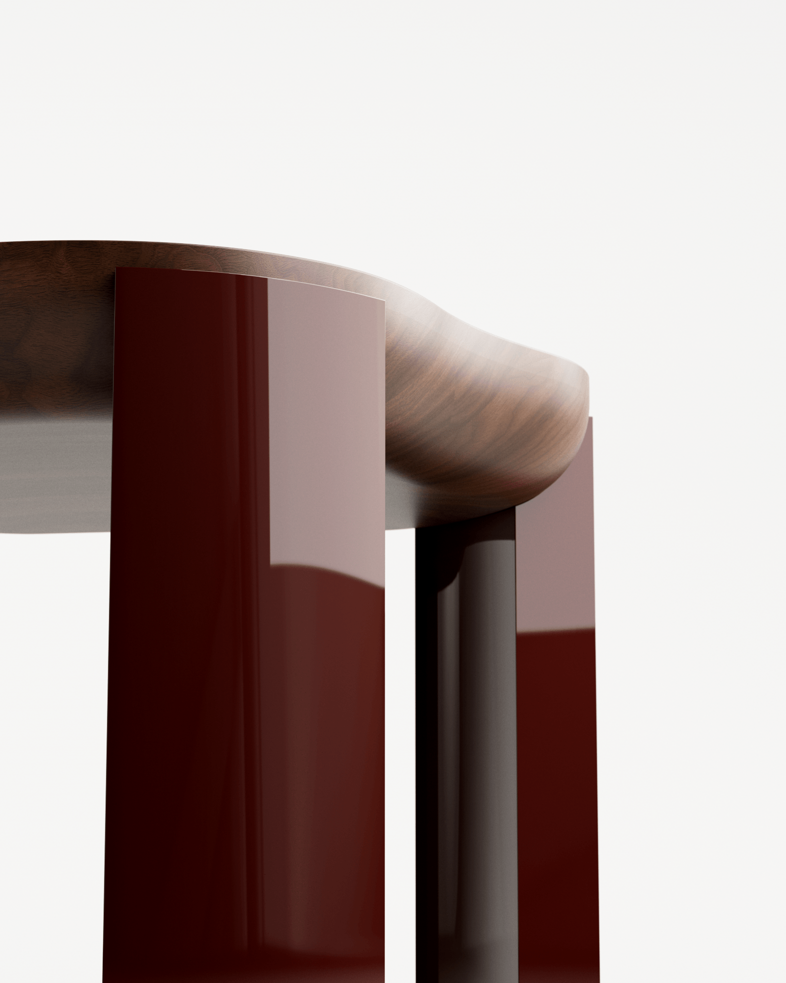 Pear by Veermakers, made of Wood and , Red Lacquer version, picture 5