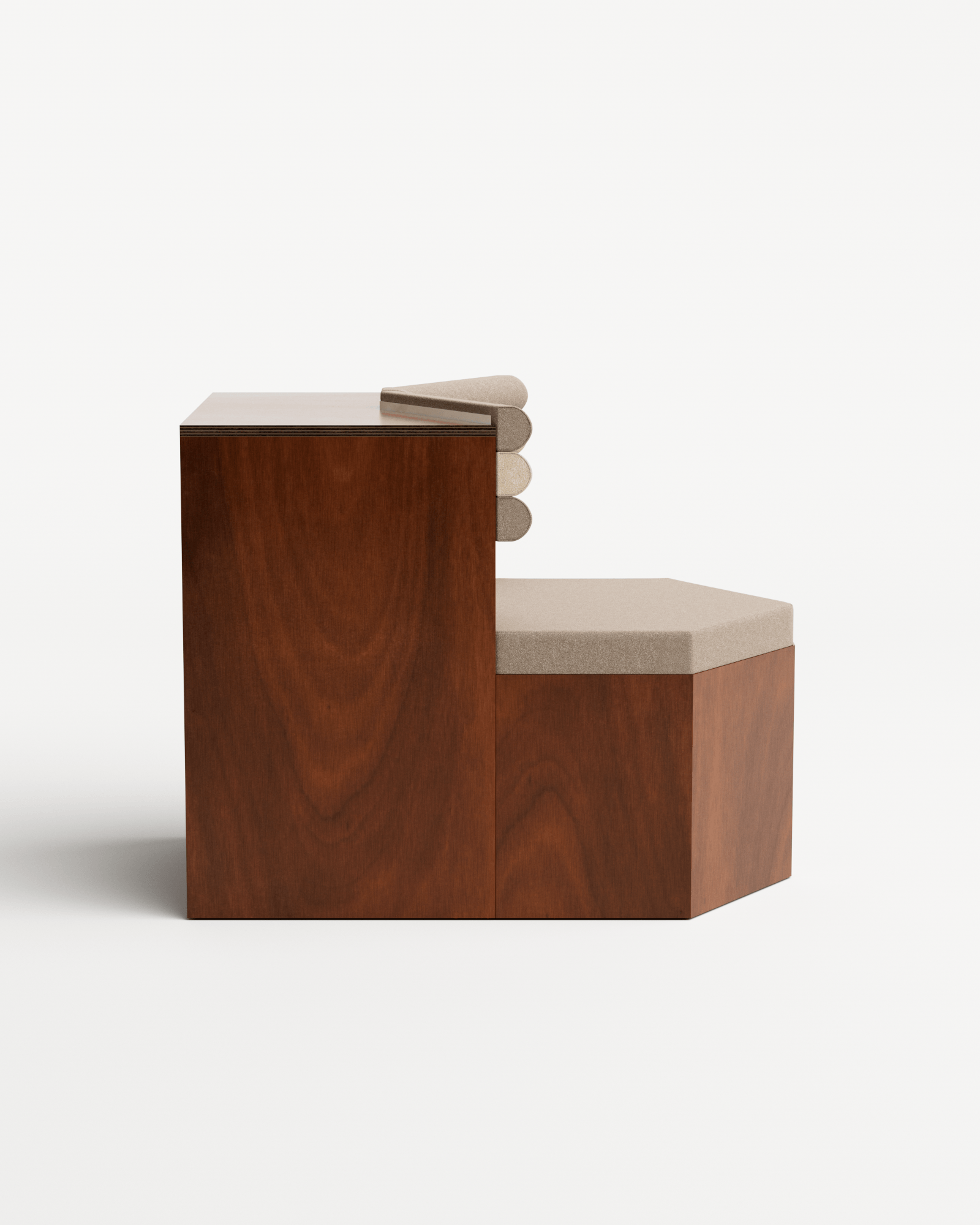 Croisière by Rudy Guénaire, made of Wood and , Taupe version, picture 1