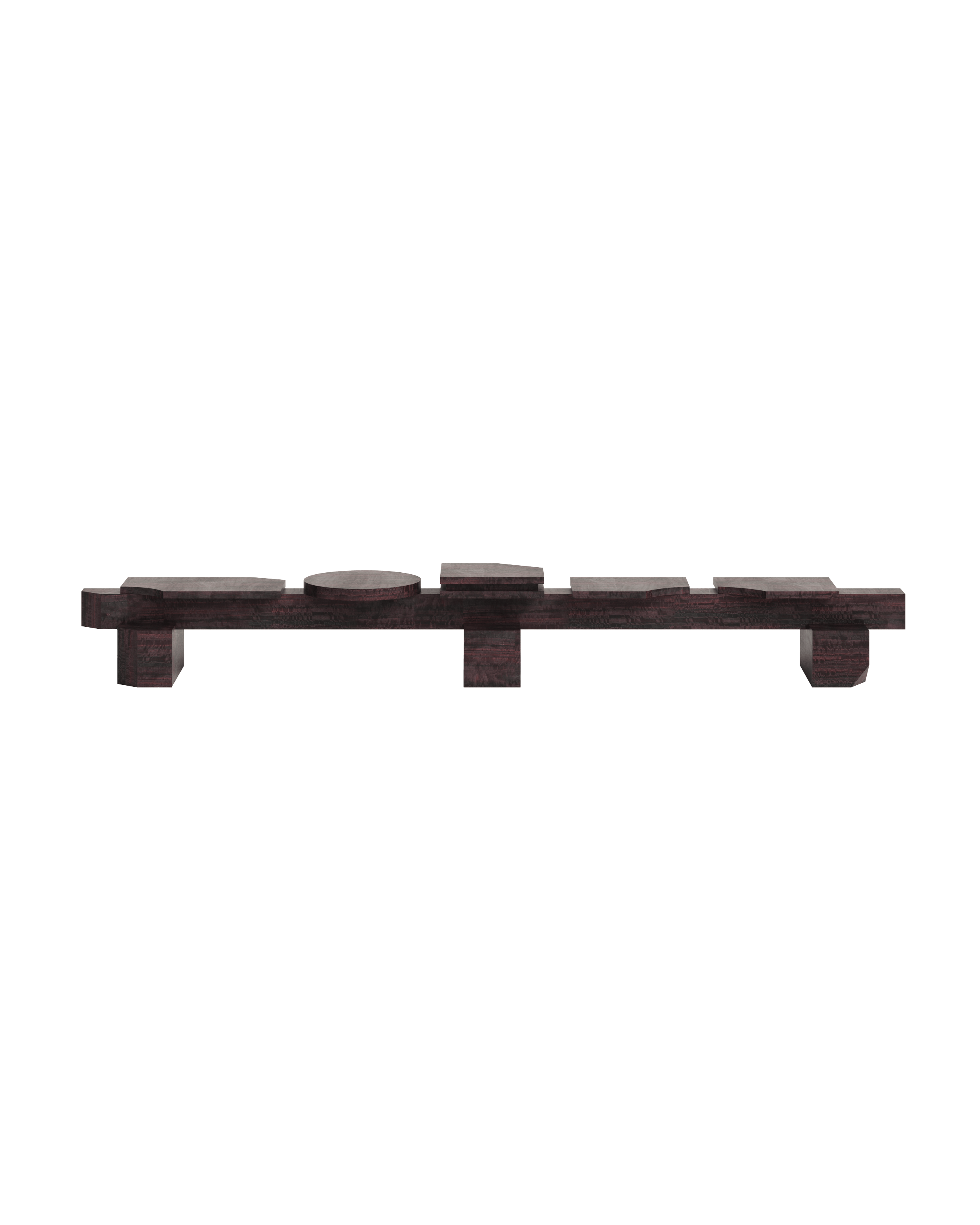 sashaxsasha Collection by Sashaxsasha, made of MDF and Wood, Burgundy Eucalyptus Veneer version, picture 0