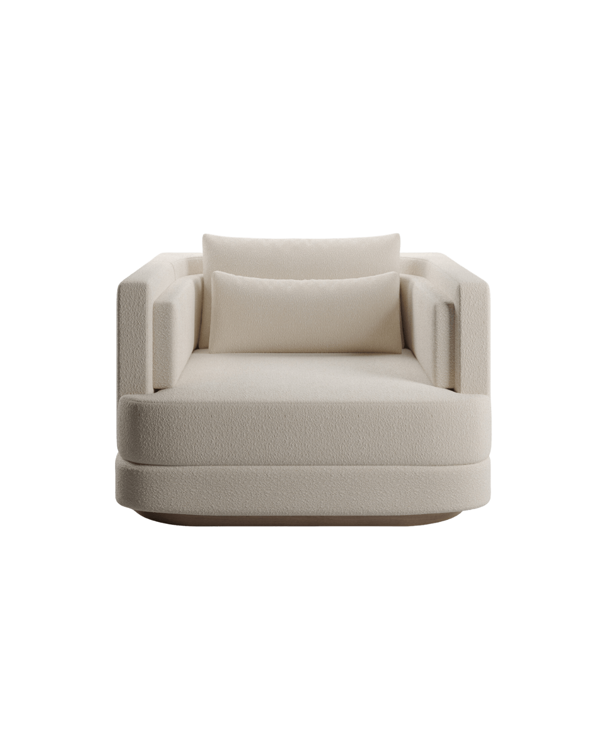 Y by Kelly Boukobza, made of Wood and , Ivory Bouclette version, picture 0