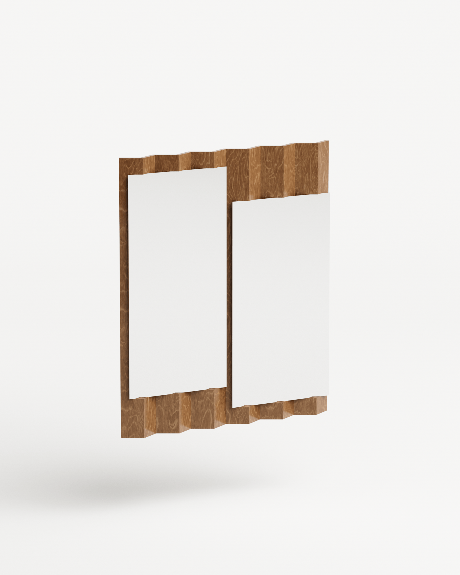 You & Me by Goons, made of Mirror and Plywood, Satin French Oak version, picture 0